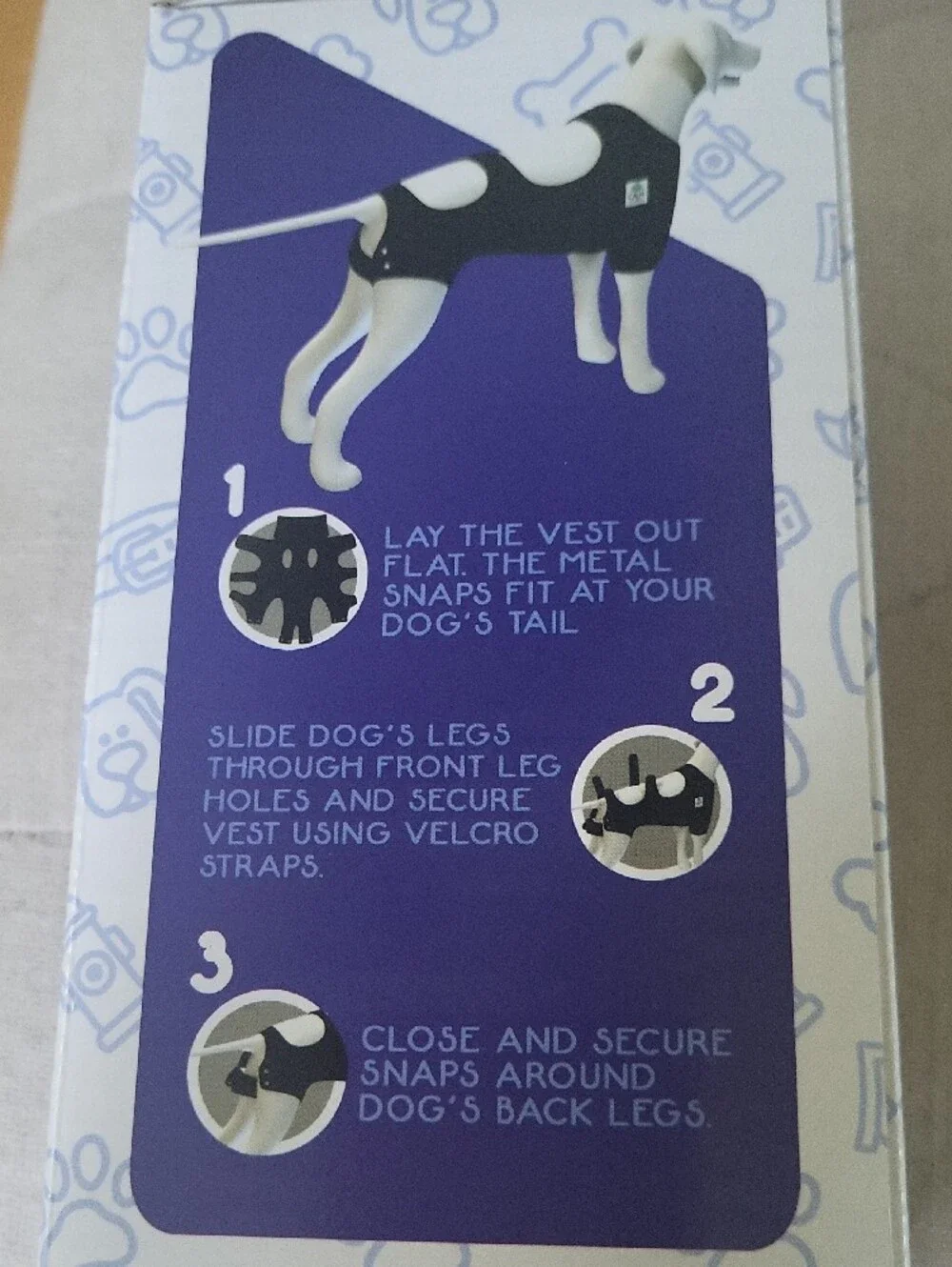 Premium Recovery Vest for Dogs - Black (Medium)